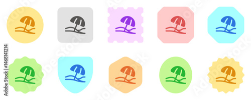 Editable beach umbrella vector icon. Part of a big icon set family. Perfect for web and app interfaces, presentations, infographics, etc