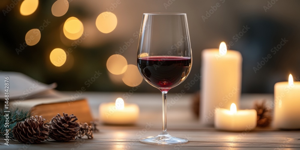 wine and candlelight, red wine in a glass, reflecting candlelight, with a shallow depth of field and detailed glass wine and candlelight, red wine in a glass, reflecting candlelight, with a shallow depth of field and detailed glass
