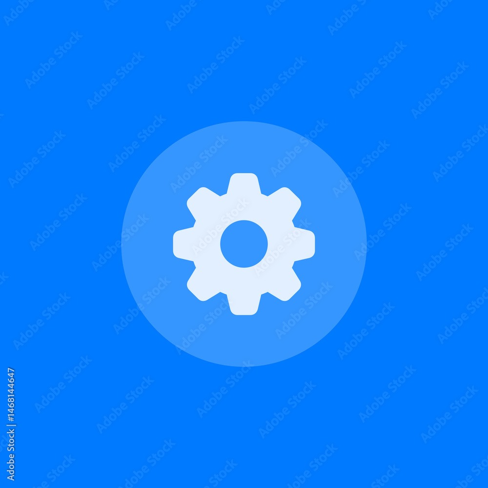Filled Gear Shape Circle Icon Filled Gear Shape Circle Icon