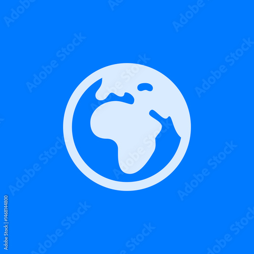 Filled Europe-Africa Globe Icon
