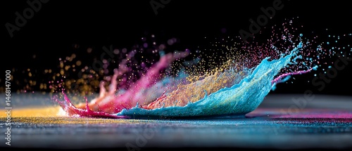 Colorful Liquid Splash