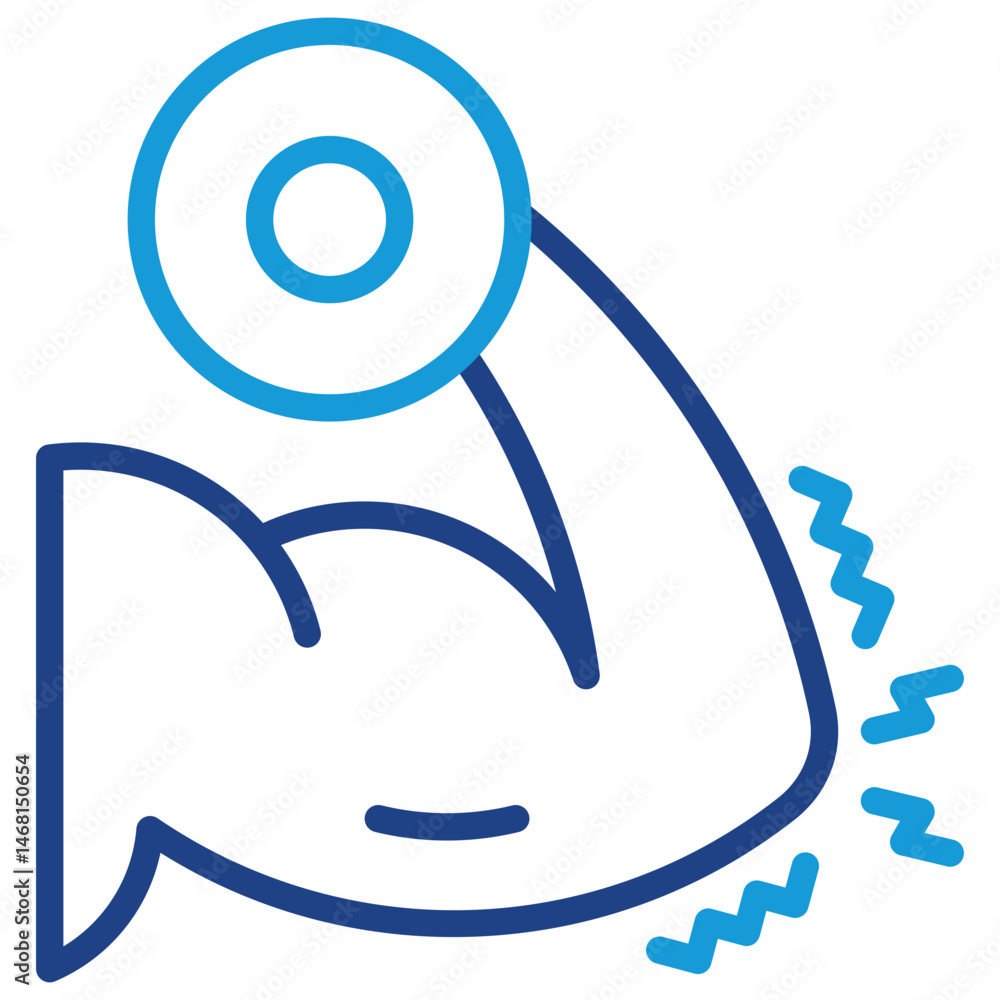 Arm Curl Strength Icon Arm Curl Strength Icon