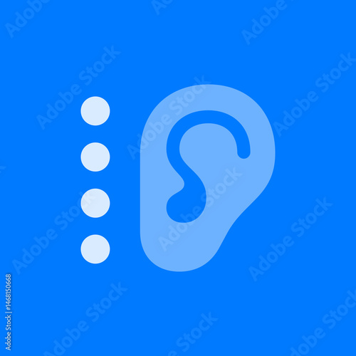 Hearing Device With Signal Filled Icon