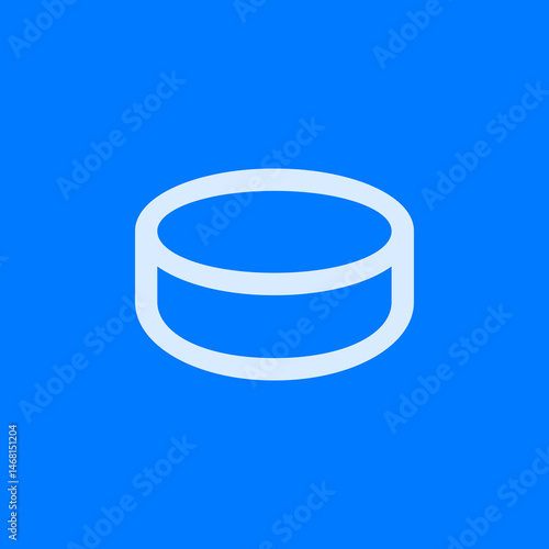 Hockey Puck Outline Icon