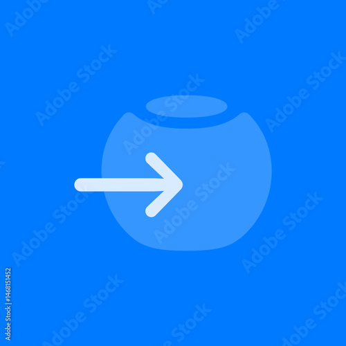 Filled HomePod Mini with Forward Arrow Icon