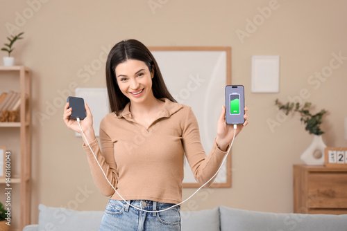 Beautiful young woman with ...