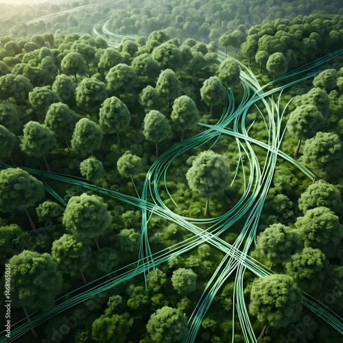 Green Network in Forest