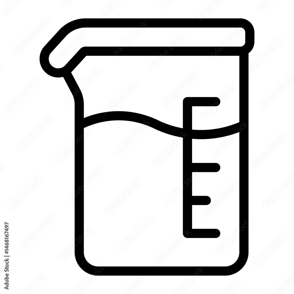 liquid jar outline icon for beaker experiment stem lab liquid jar outline icon for beaker experiment stem lab