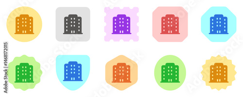 Editable hotel, apartment, office building vector icon. Part of a big icon set family. Perfect for web and app interfaces, presentations, infographics, etc