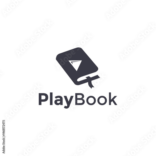 Play Book Logo Design Symbols