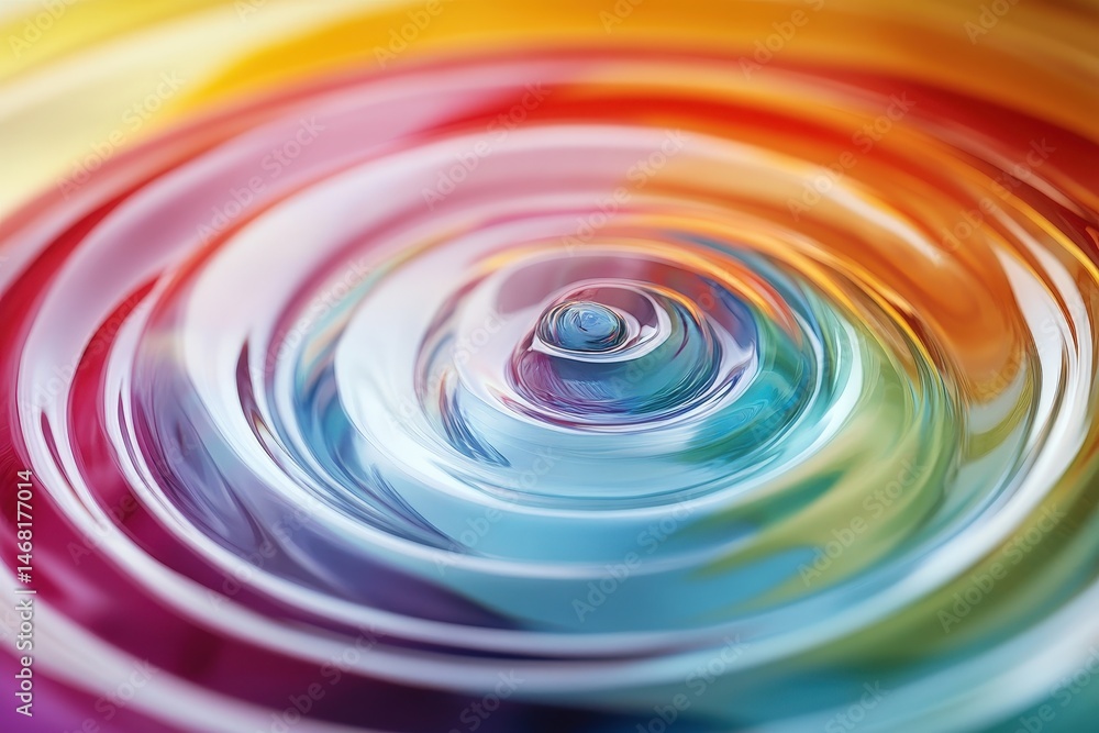 Colorful concentric circles radiating from a central point. Colorful concentric circles radiating from a central point.