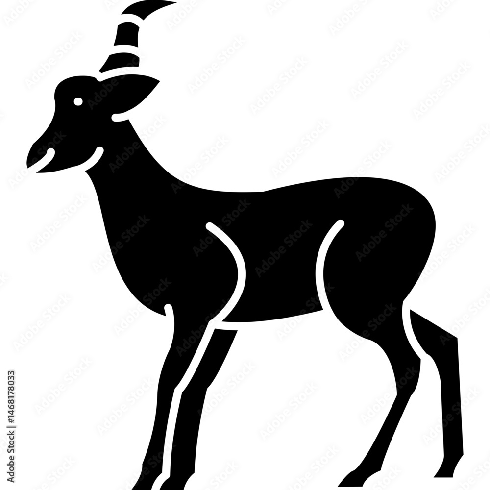 Obraz premium Antelope Icon