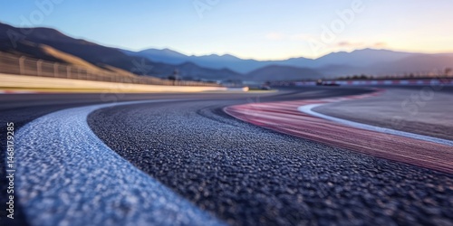 Wallpaper Mural Winding Race Track Surface at Sunrise Torontodigital.ca