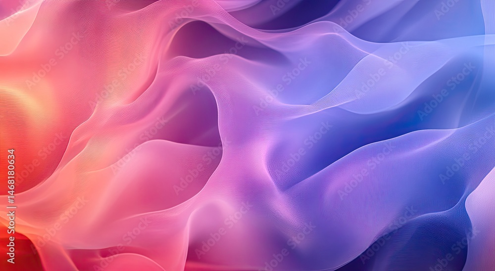 Obraz premium Abstract flowing forms in vibrant colors