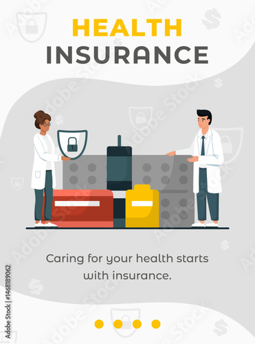 Health Insurance Services Advertising Banner.