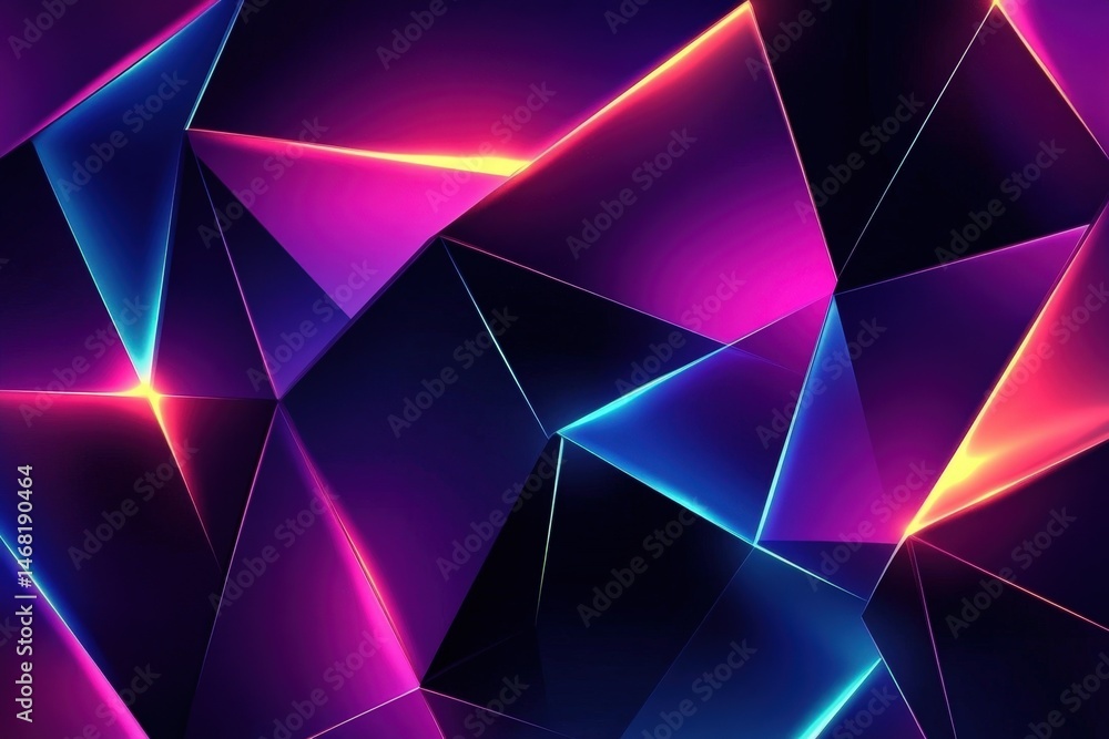Abstract geometric design with vibrant neon colors. Abstract geometric design with vibrant neon colors.