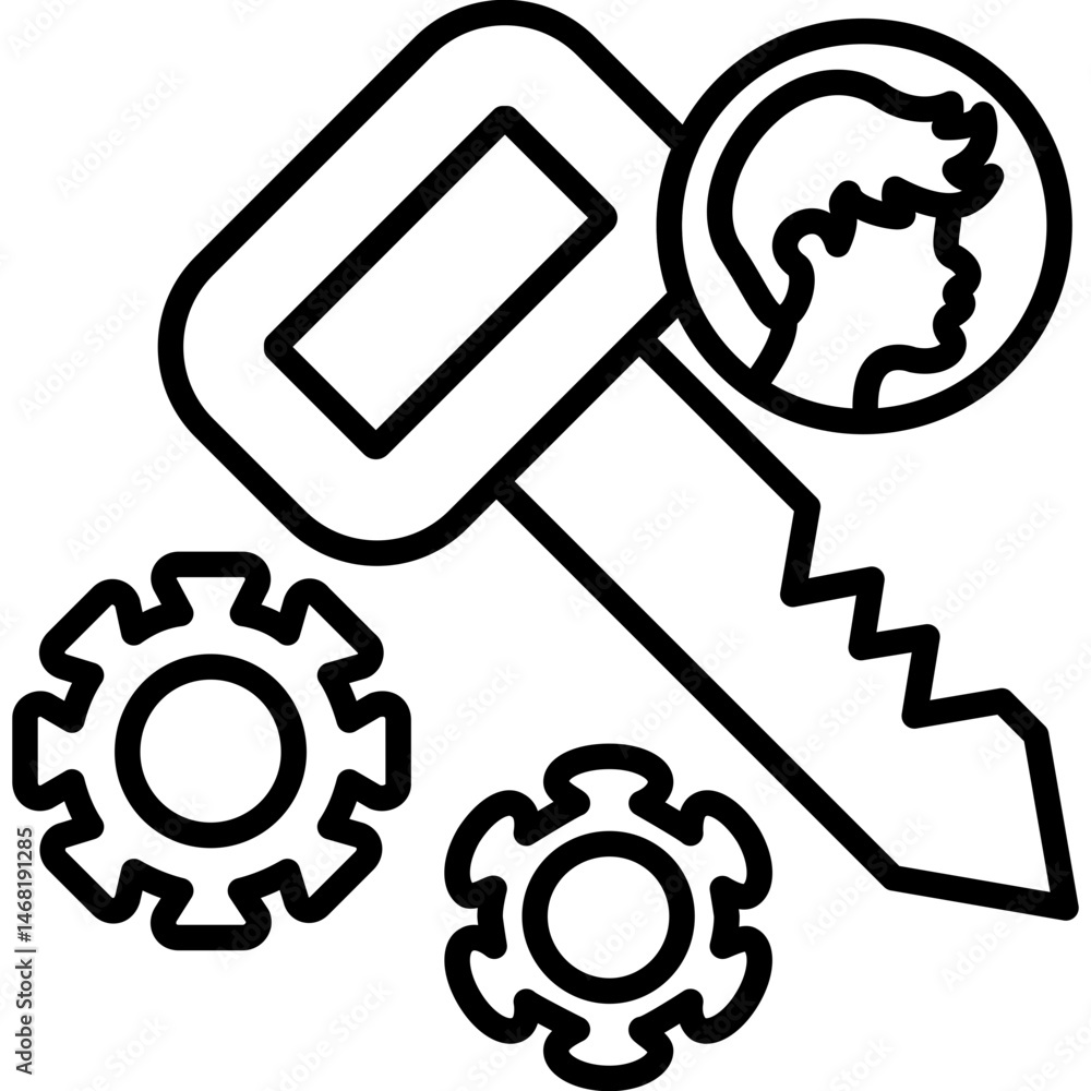 Permission Key Icon Permission Key Icon
