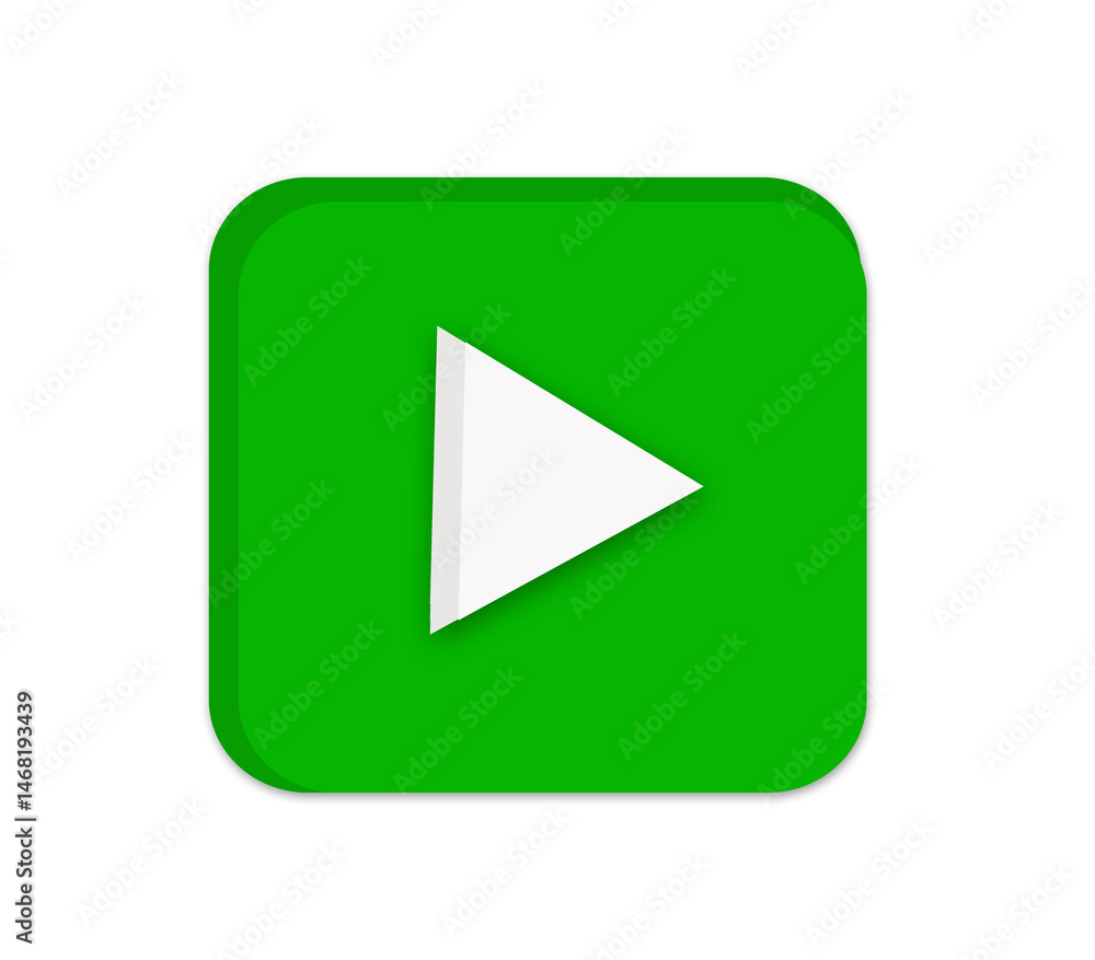Green and White Play Transparent Symbol: Begin Playback Instantly Green and White Play Transparent Symbol: Begin Playback Instantly