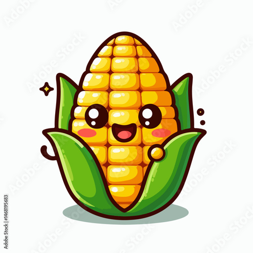 corn cartoon vector illustration