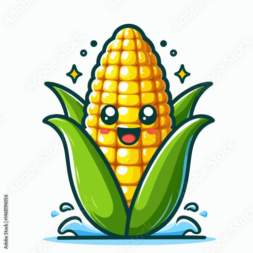corn cartoon vector illustration