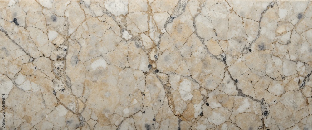 Fototapeta premium Vintage Style Marble Texture Soft Tumbled Stone with Rounded Edges and Subtle Color Variations