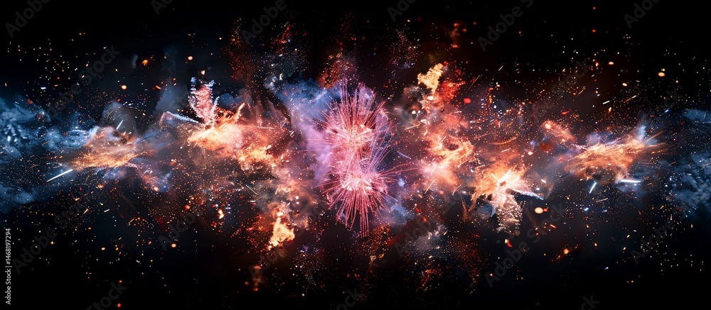 Fototapeta premium Cosmic explosion in space