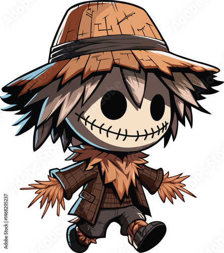 scarecrow doll halloween theme