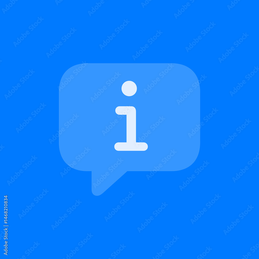 Filled Information Bubble Icon Filled Information Bubble Icon