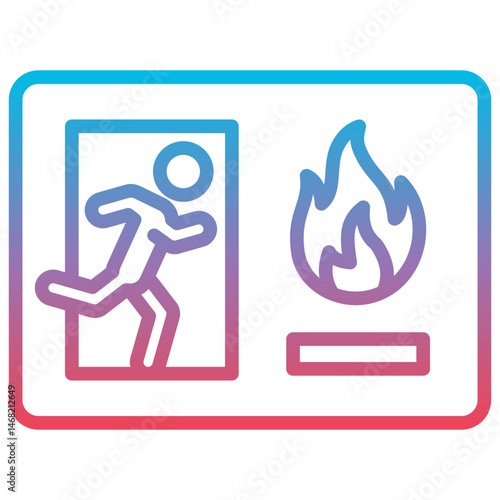 Fire Escape Plan Icon
