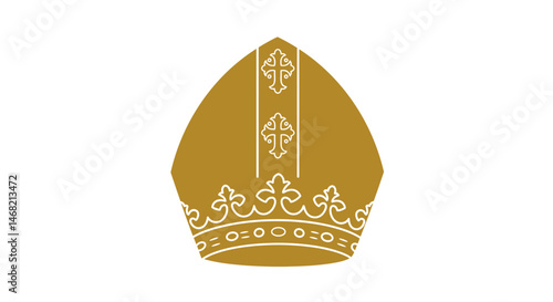Golden pope's hat
