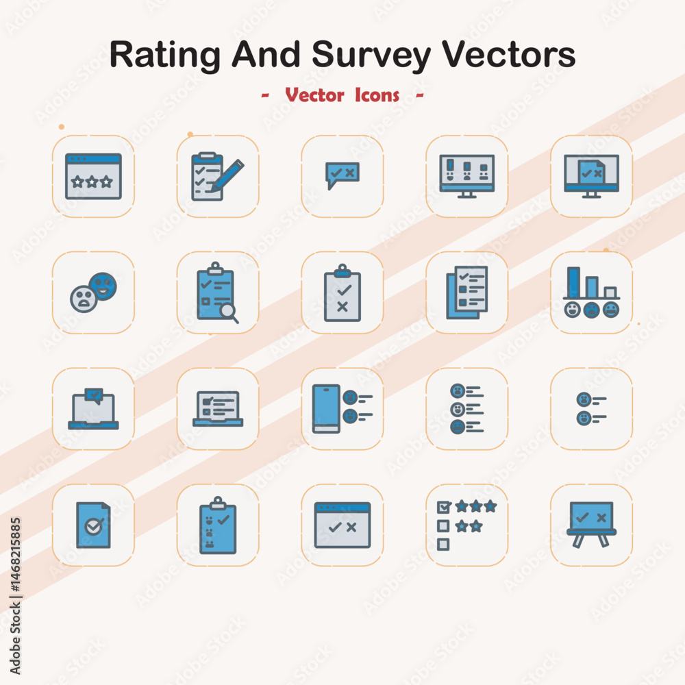 Rating and Survey Icons Rating and Survey Icons