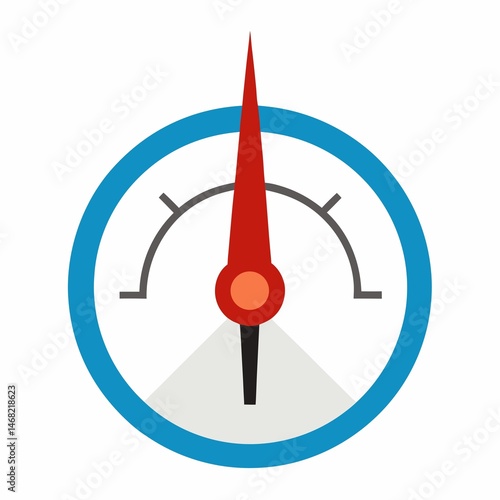 Barometer on White Background
