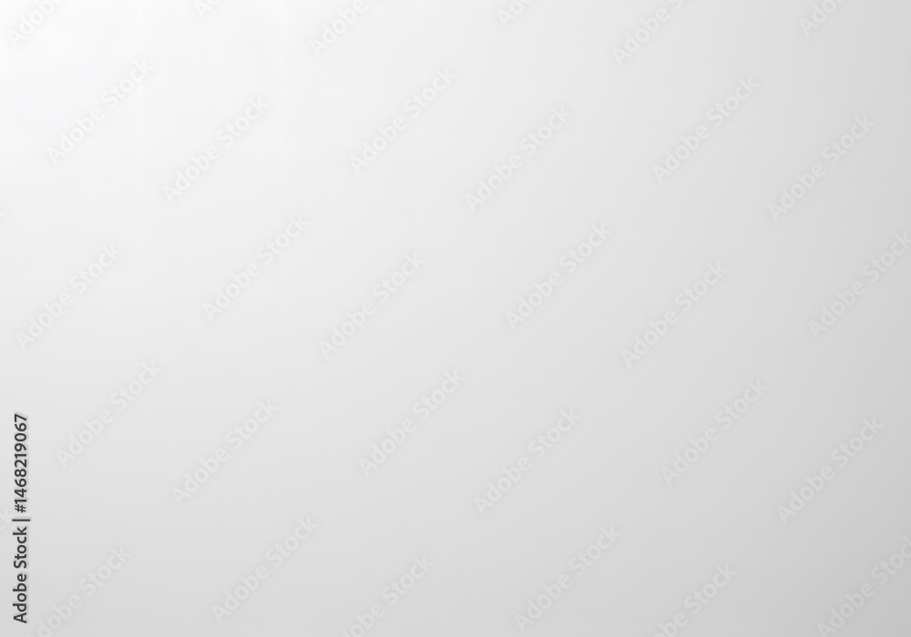 Obraz premium Clean smooth minimalist white gradient background with soft diffused lighting and subtle grey tones, concept for product display, website design and brand presentation