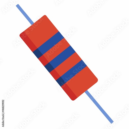 Resistor on White Background