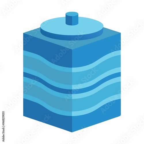 Ripple Tank on White Background