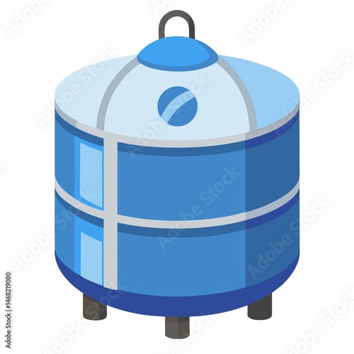 Ripple Tank on White Background