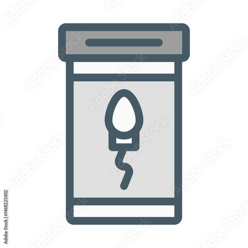 sperm. This is a vector single icon with a filled outline style. Suitable for any purpose, such as website design, mobile app design, logo design, pattern design, etc.