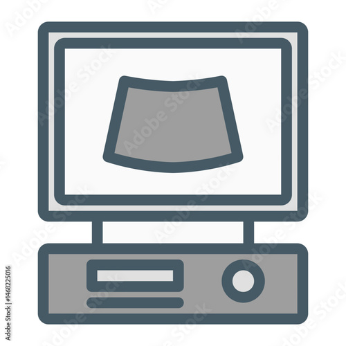sonography. This is a vector single icon with a filled outline style. Suitable for any purpose, such as website design, mobile app design, logo design, pattern design, etc
