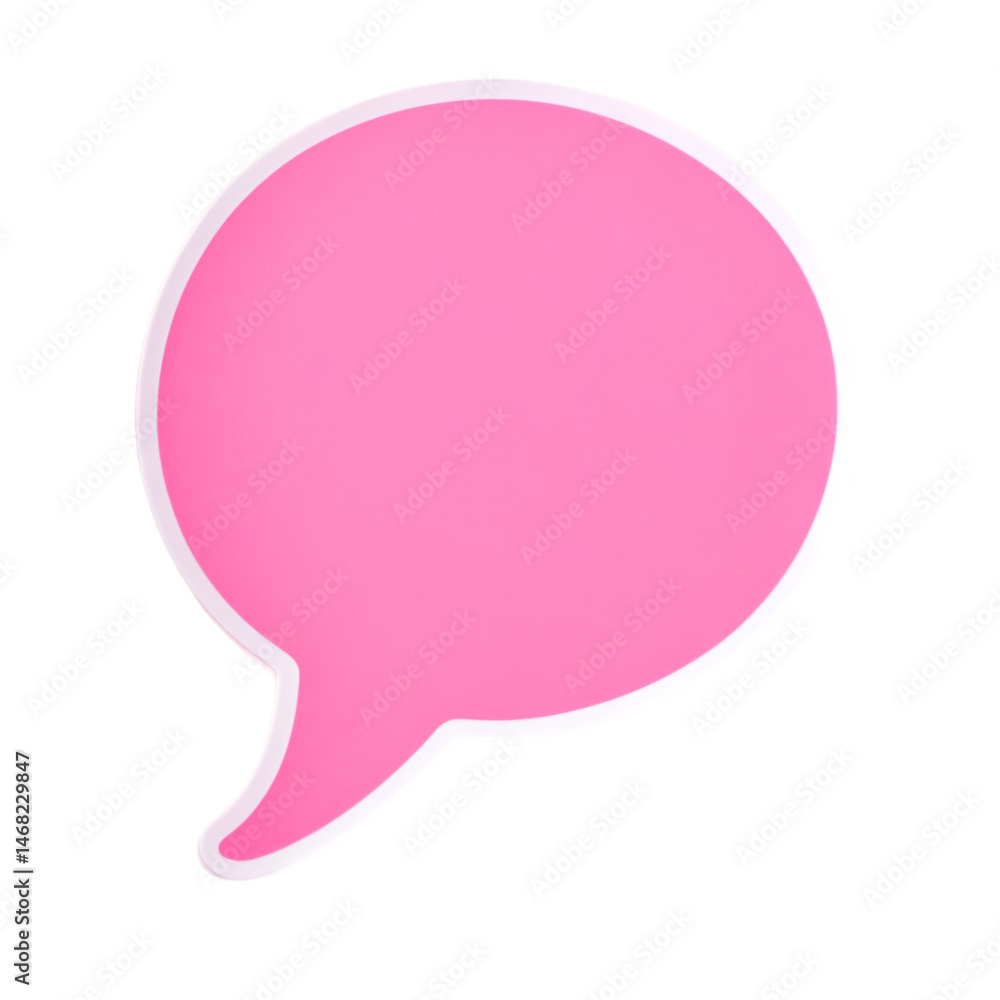 Pink Speech Bubble Blank Template Design Pink Speech Bubble Blank Template Design