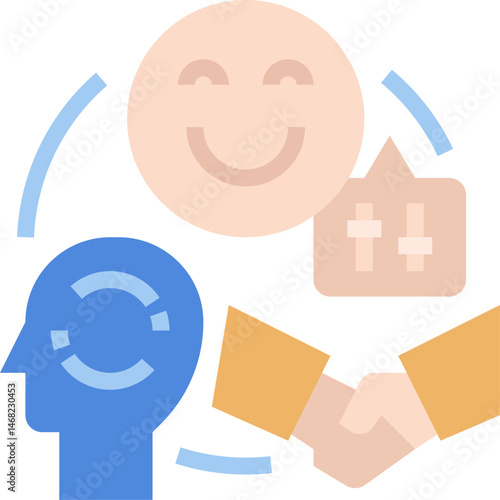 adaptation illustration on a white background   