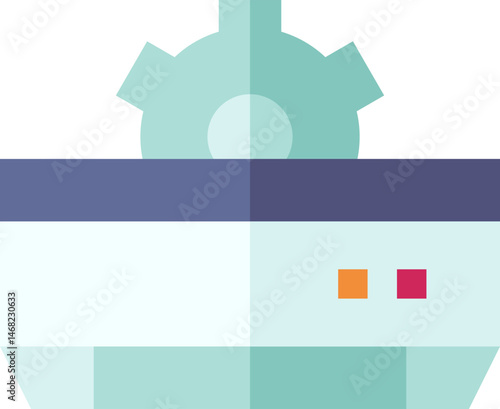 air conditioner illustration on a white background     