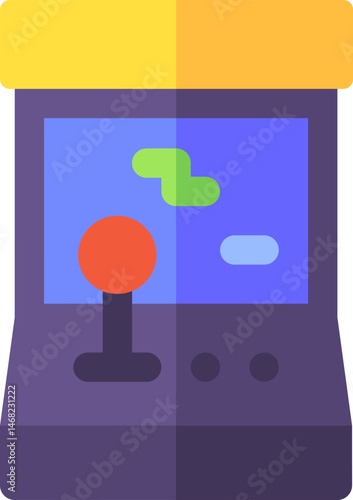 arcade illustration on a white background     
