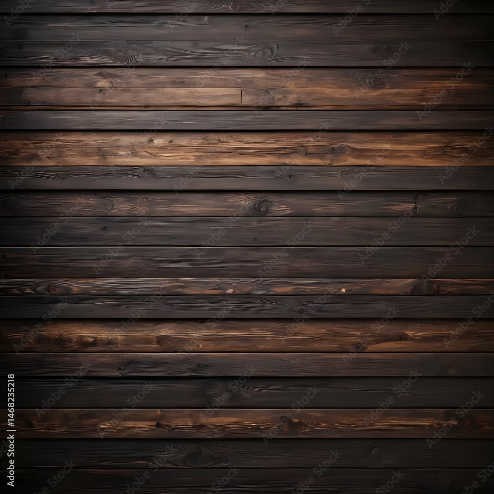 Fototapeta premium Dark Brown Wooden Planks Background Texture