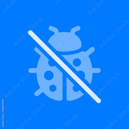 Filled Slashed Ladybug Icon