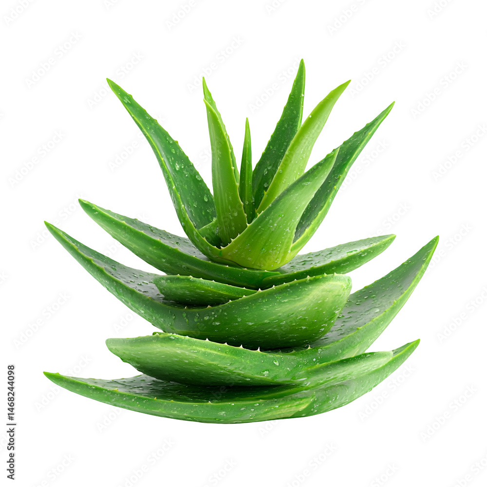 Fototapeta premium Lush Green Aloe Vera Plant Fresh and Vibrant Nature Beauty