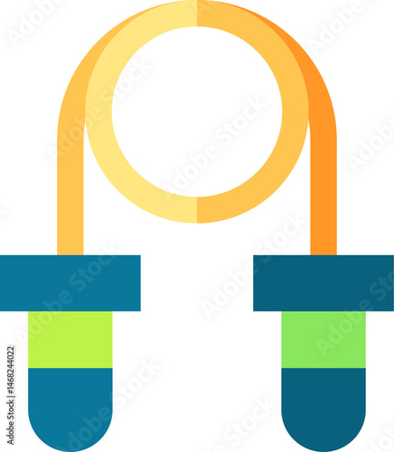 jumping rope illustration on a white background     