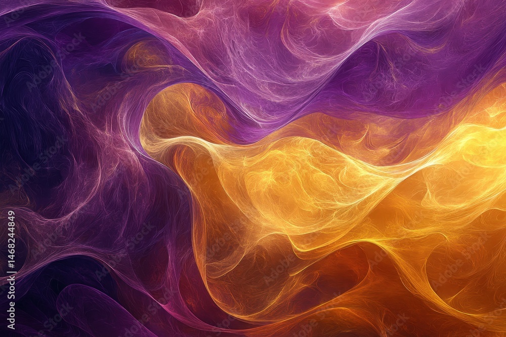 Fototapeta premium Abstract design of flowing, vibrant hues.