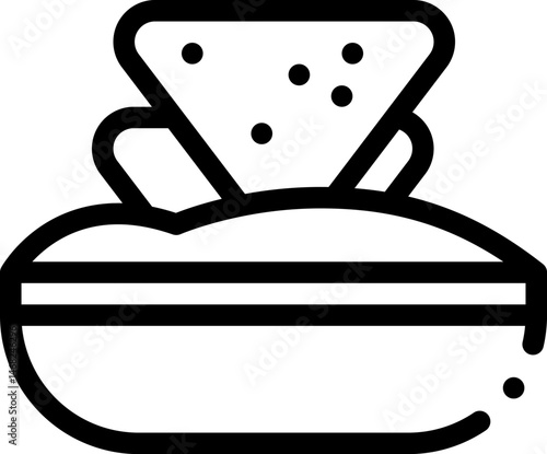 nachos illustration on a white background     