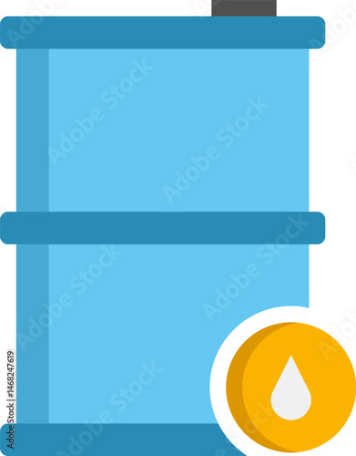 oil barrel illustration on a white background     