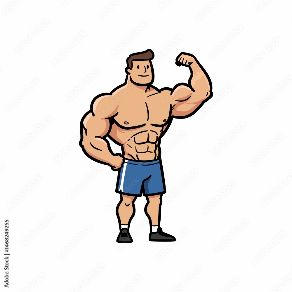 Fototapeta premium muscular male bodybuilder